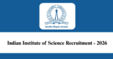 IISc Recruitment 2026 – Apply for Various Program Manager Posts