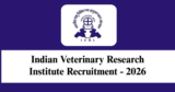 ICAR-IVRI Recruitment 2026 – Walk-in Interview for 1 Project Research Scientist-I Post