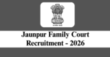Jaunpur Family Court Recruitment 2026