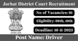 Jorhat District Court Recruitment 2025