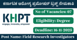 KHPT Recruitment 2025 – Apply Online for 7 Field Research Investigators Posts