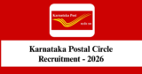 Karnataka Postal Circle Recruitment 2026