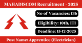 MAHADISCOM Recruitment 2025 – Apply Online for 136 Apprentice Posts
