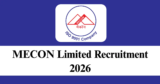MECON Recruitment 2026 – Apply Online/Offline for 46 Junior Engineer & Officer Posts