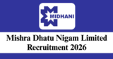 MIDHANI Recruitment 2026 – Walk-in Interview for 06 Medical Officer, DEO Posts