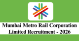 MMRCL Recruitment 2026 – Apply Offline for 1 Joint Chief Project Manager/ Senior Deputy Chief Project Manager Post