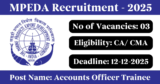 MPEDA Recruitment 2025 – Apply Online for 3 Accounts Officer Trainee Posts