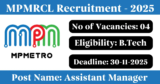 MPMRCL Recruitment 2025 – Apply Online for 4 Manager Posts