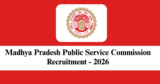 MPPSC Recruitment 2026 – Apply Online for 81 Scientific Officer Posts