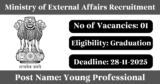 Ministry of External Affairs Recruitment 2025