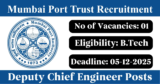 Mumbai Port Trust Recruitment 2025