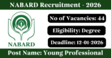 NABARD Recruitment 2026 – Apply Online for 44 Young Professional Posts