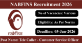 NABFINS Recruitment 2026 – Apply Online for Various Tele Caller