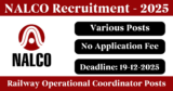 NALCO Recruitment 2025 – Apply Offline for Various Railway Operational Coordinator Posts