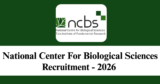 NCBS Recruitment 2026 – Apply Online for 1 Project Associate Post