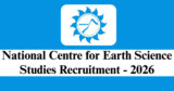 NCESS Recruitment 2026 – Apply Online for 3 Junior Technician Posts