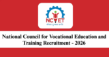 NCVET Recruitment 2026 – Apply Offline for 1 Executive Member Post