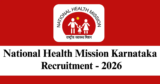 NHM Karnataka Recruitment 2026 – Walk-in Interview for 13 Medical & Technical Officer Posts
