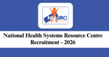 NHSRC Recruitment 2026 – Apply Online for Various Senior Consultant Post