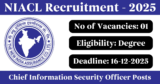 NIACL Recruitment 2025 – Apply for 1 Chief Information Security Officer Post