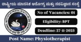 NIMHANS Recruitment 2025 – Walk-in Interview for 1 Physiotherapist Post