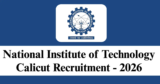 NIT Calicut Recruitment 2026 – Apply for 1 JRF/ Project Associate I Post