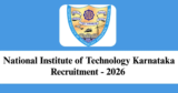 NIT Karnataka Recruitment 2026 – Apply Offline for 2 Project Associate-II Posts