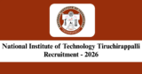 NIT Trichy Recruitment 2026 – Apply Online for 1 Project Associate-I