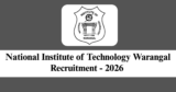 NIT Warangal Recruitment 2026 – Apply for 1 Project Assistant Post