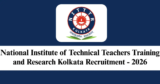 NITTTR Kolkata Recruitment 2026 – Walk-in Interview for 1 Part Time Medical Officer Post