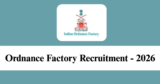 Ordnance Factory korwa Recruitment 2026