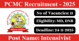 PCMC Recruitment 2025 – Walk-in Interview for 11 Intensivist Posts