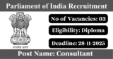 Parliament of India Recruitment 2025