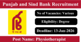 Punjab and Sind Bank Recruitment 2026