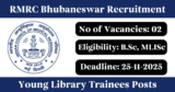RMRC Bhubaneswar Recruitment 2025 – Apply for 2 Young Library Trainees Posts