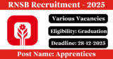 RNSB Recruitment 2025 – Apply Online for Various Apprentices Posts