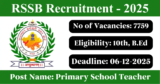 RSSB Recruitment 2025 – Apply Online for 7759 Primary School Teacher Posts