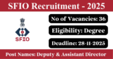 SFIO Recruitment 2025 – Apply Offline for 36 Deputy and Assistant Director Posts