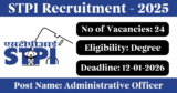 STPI Recruitment 2025 – Apply Online for 24 Assistant Posts