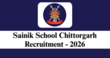 Sainik School Chittorgarh Recruitment 2026