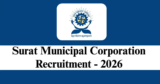 Surat Municipal Corporation Recruitment 2026