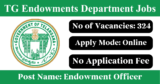 TG Endowments Department Recruitment 2025