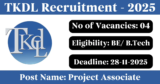 TKDL Recruitment 2025 – Apply Online for 4 Project Associate Posts