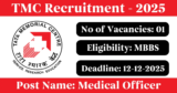 TMC Recruitment 2025 – Walk-in Interview for 1 Medical Officer Post