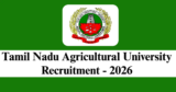 TNAU Recruitment 2026 – Walk-in Interview for 6 Technical Assistant Posts