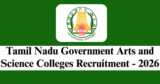TNGASA Recruitment 2026 – Apply Online for 426 Guest Lecturer Posts