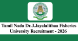 TNJFU Recruitment 2026 – Apply for 1 Young Professional-I Post
