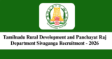 TNRD Sivaganga Recruitment 2026 – Apply Offline for 1 Jeep Driver Post