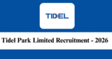 Tidel Park Recruitment 2026 – Apply for 4 Assistant Engineer Posts