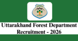 UK Forest Department Recruitment 2026